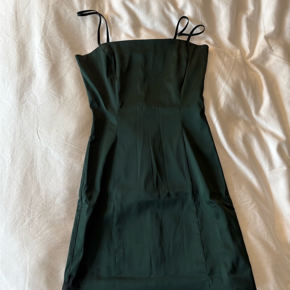 Aritzia Sunday Best Shimmer Satin Dress